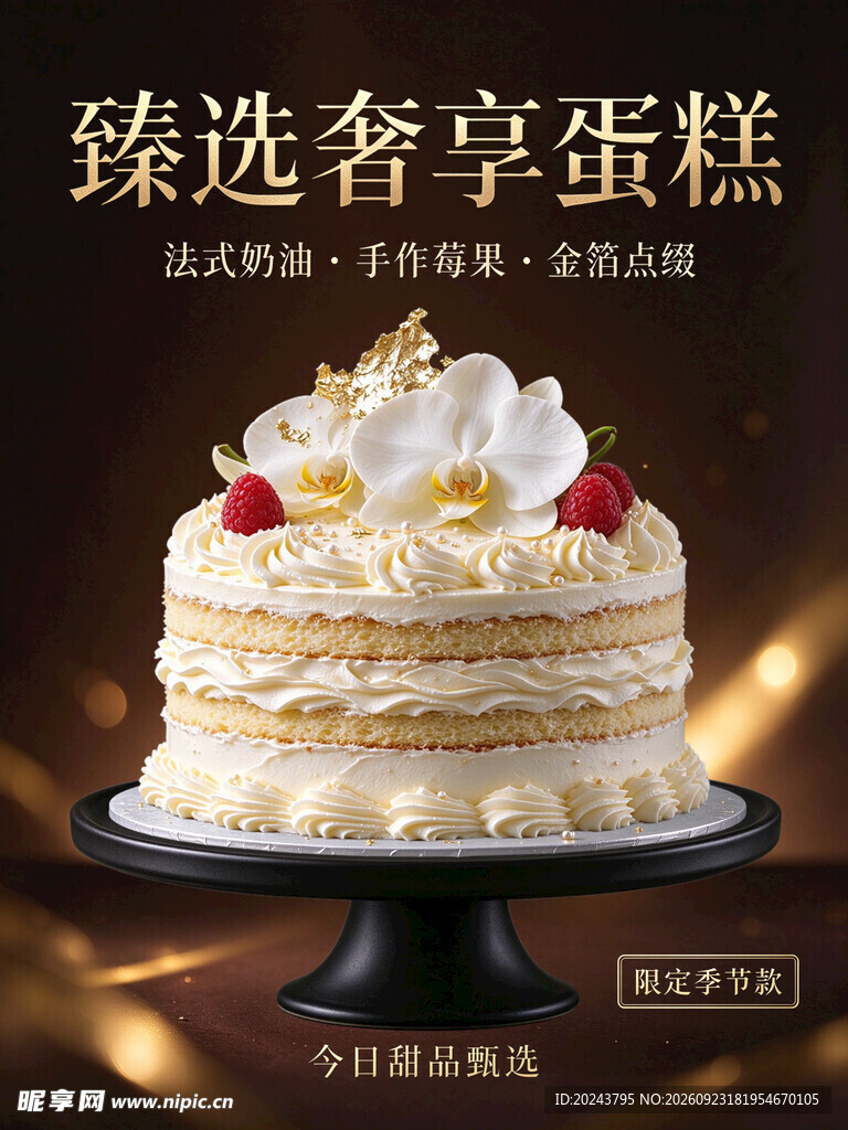 臻选奢享奶油蛋糕