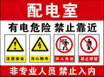 配电室警示标识图片