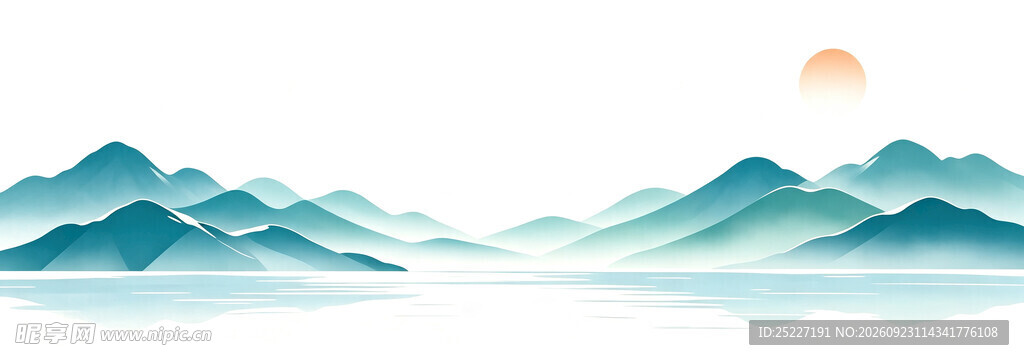 山谷图远山青山图