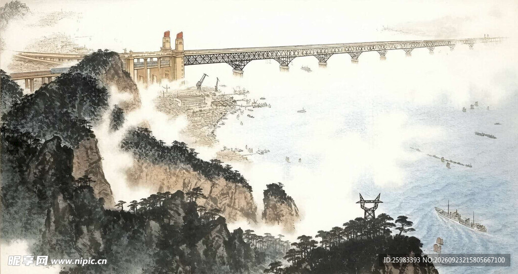 长江大桥图