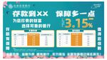 银行存款利率宣传海报