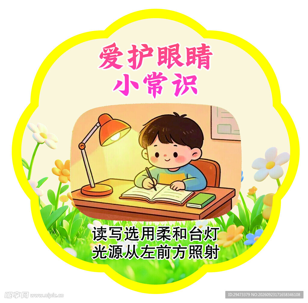 爱护眼睛小常识宣传图
