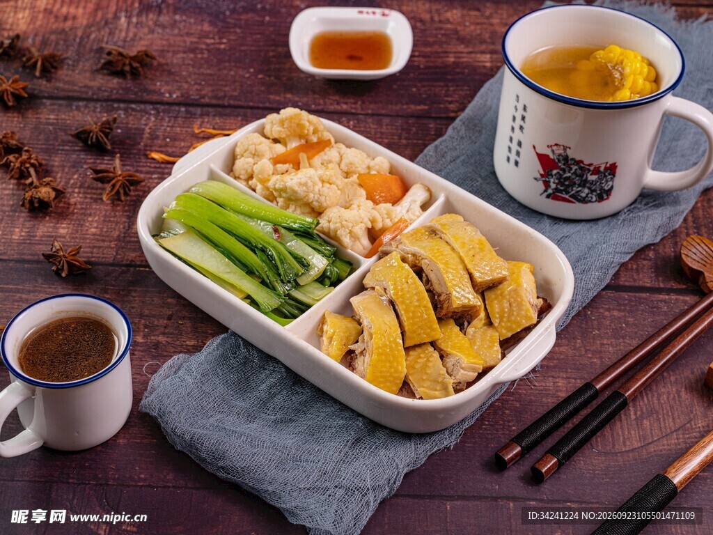 白切鸡营养便当套餐