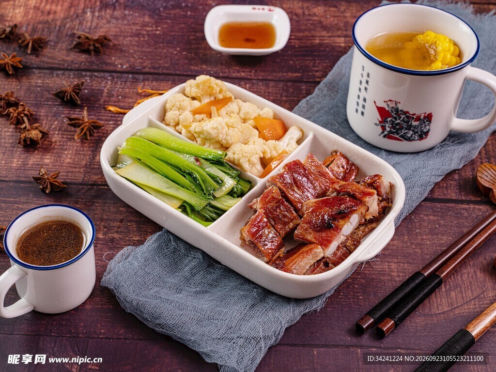 美味烤肉便当套餐