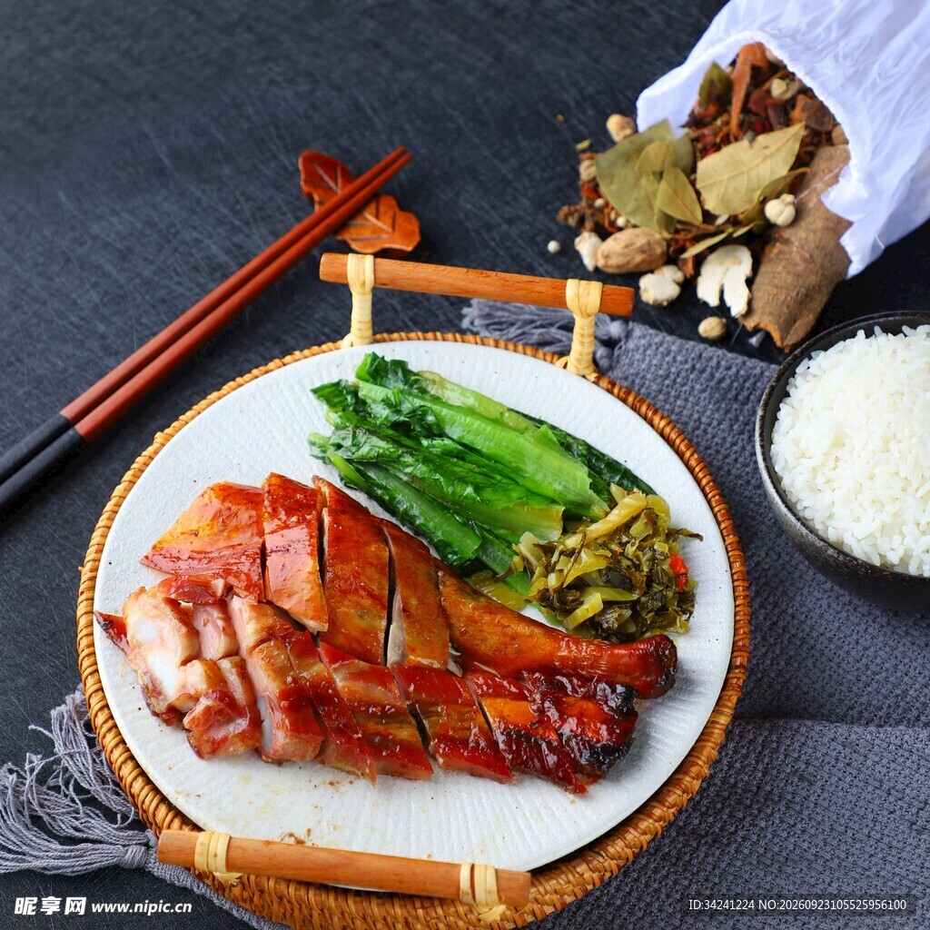 广式烧鸭饭套餐