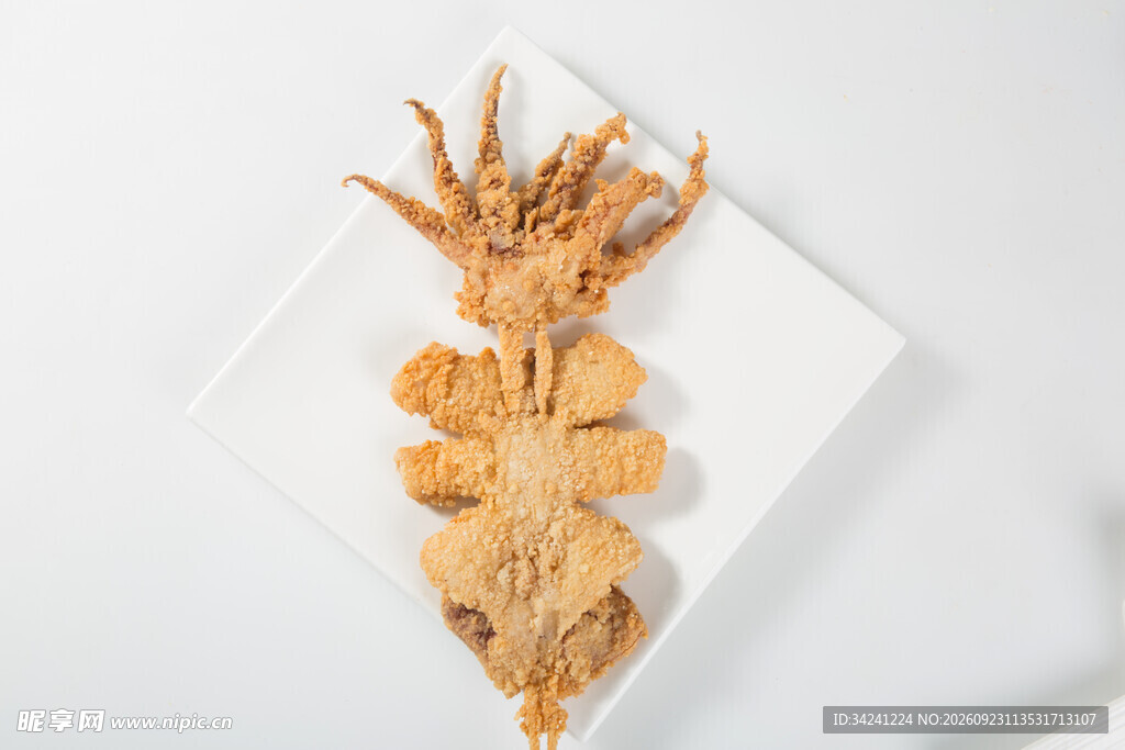香炸鱿鱼串