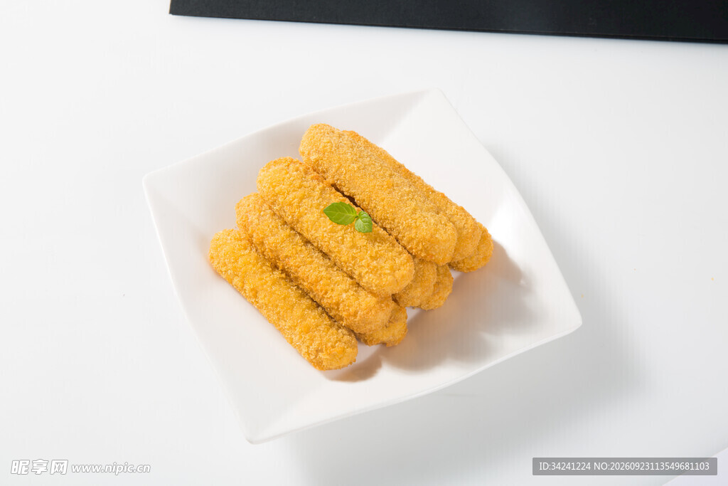 香酥炸物美食摆盘