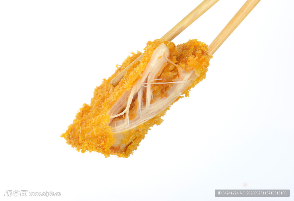 拉丝炸串美食特写