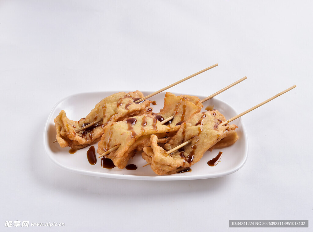 特色烤豆干串