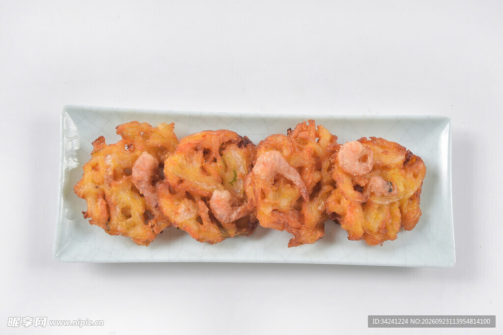 香酥炸虾饼