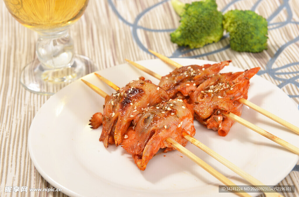 香辣烤里脊肉串