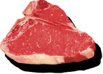 新鲜带骨生牛肉