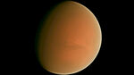 橙红色星球太空实拍