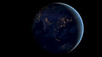 太空俯瞰地球夜景
