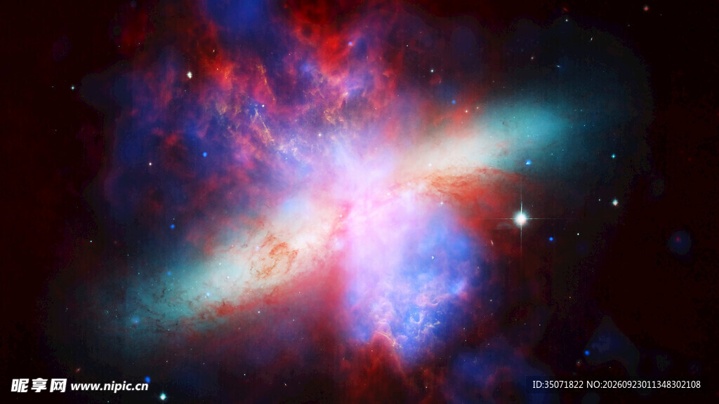 深空绚丽星云景观