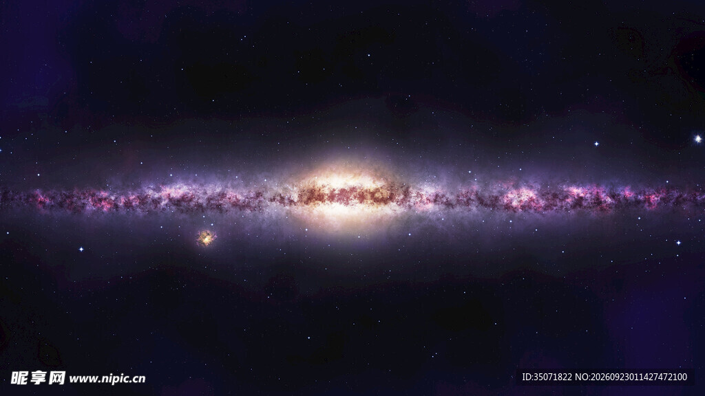 侧视星系宇宙景观