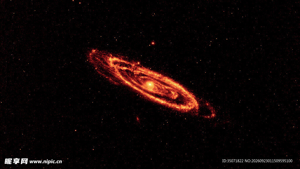 宇宙红色螺旋星系