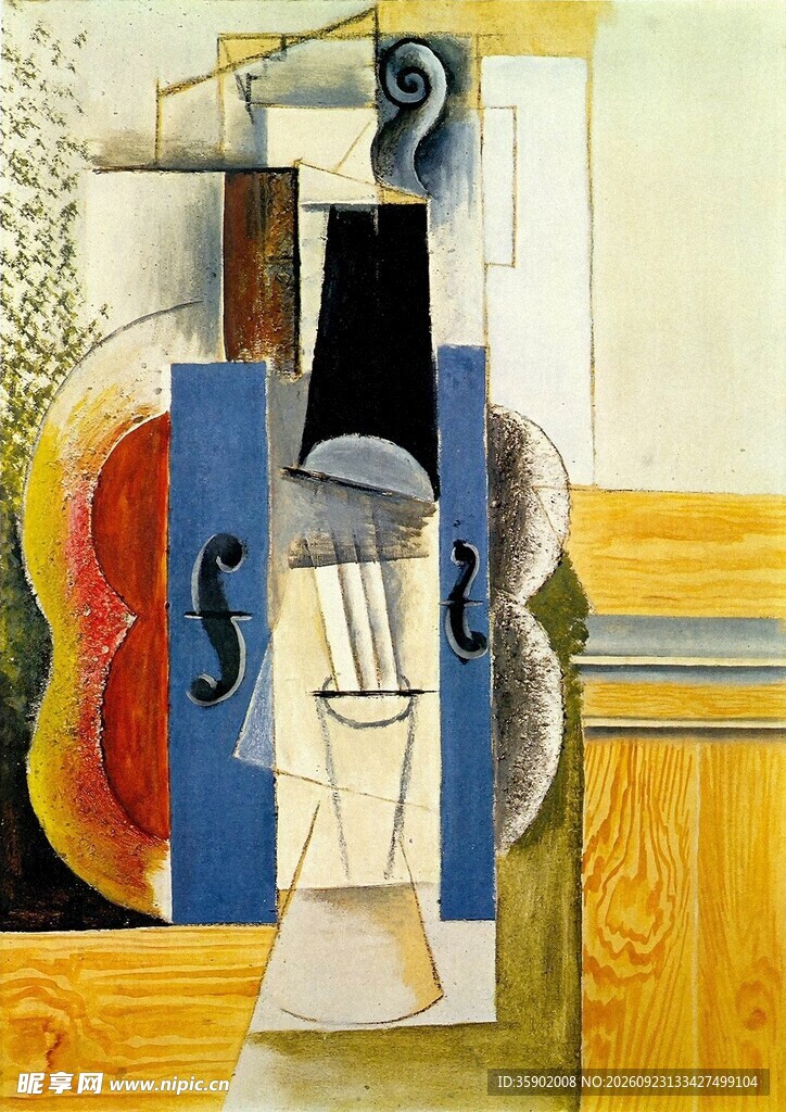 立体主义静物油画