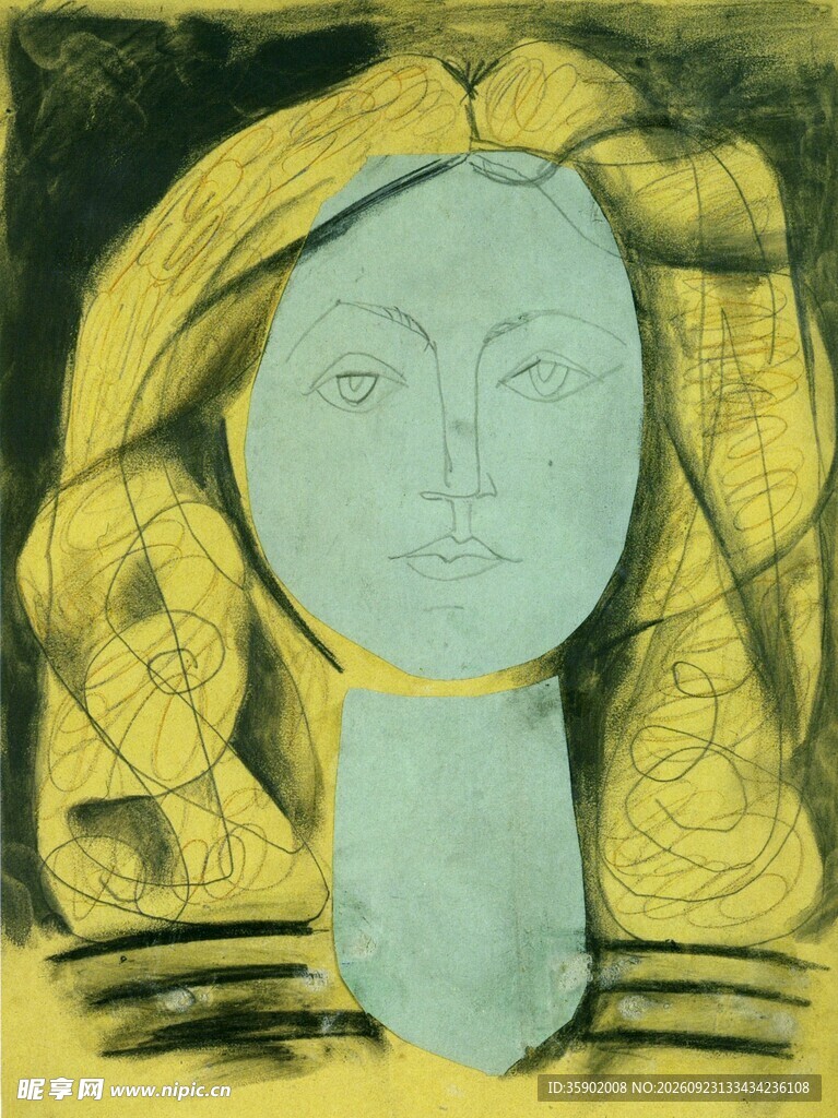 立体主义女性肖像画