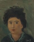 复古女性肖像油画
