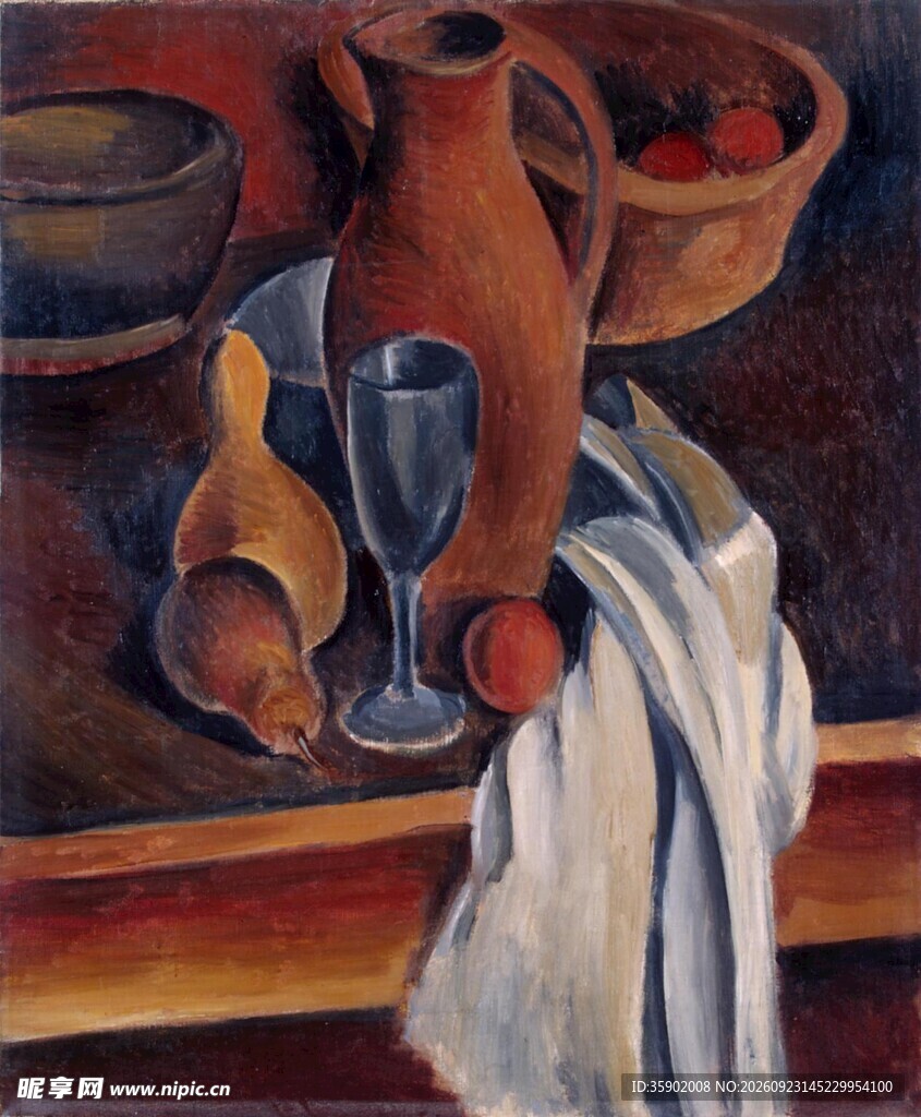 立体派静物油画