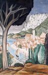 复古乡野风景手绘
