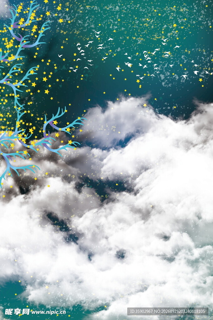高空云海自然风光