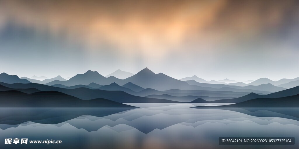山水风景背景