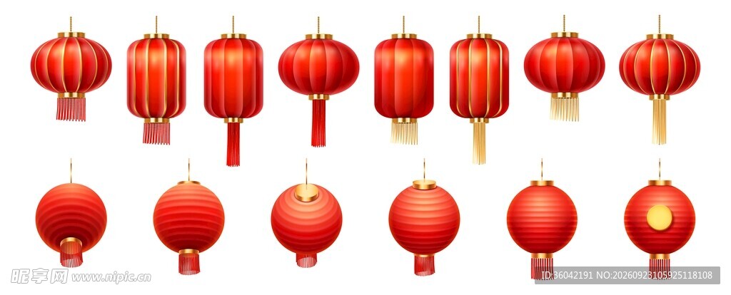 中式红灯笼集