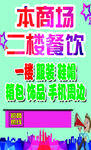 商场楼层业态宣传海报