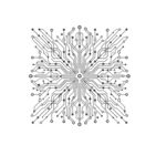 科技电路雪花图案