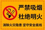 严禁吸烟杜绝明火警示牌