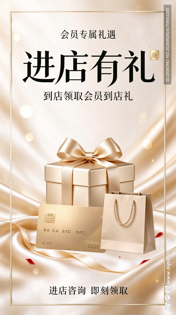 进店有礼活动宣传海报