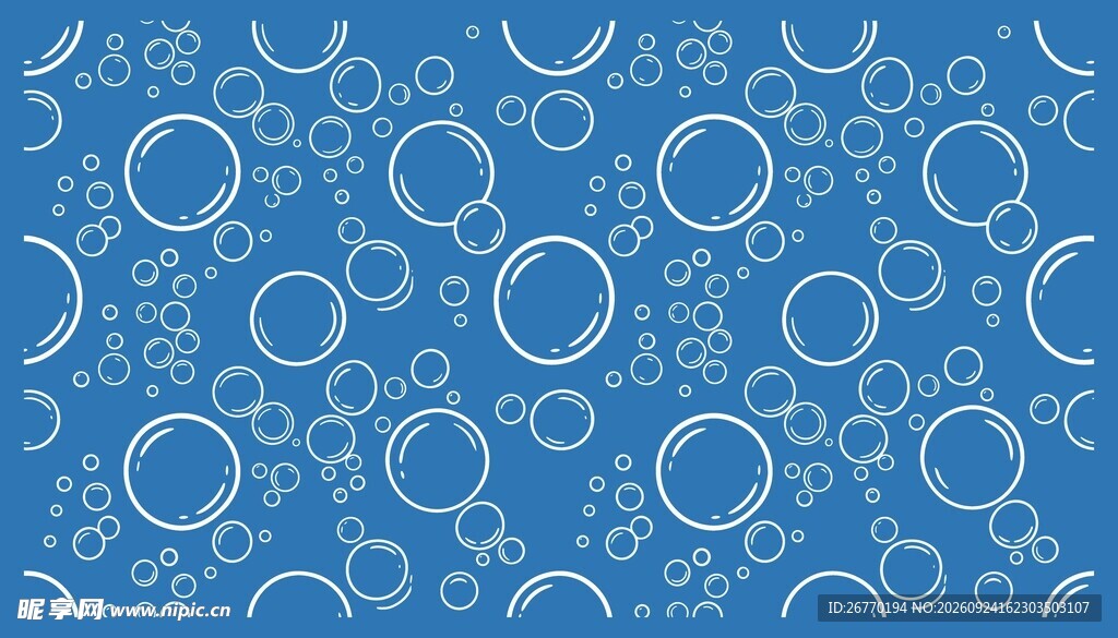 蓝色气泡底纹