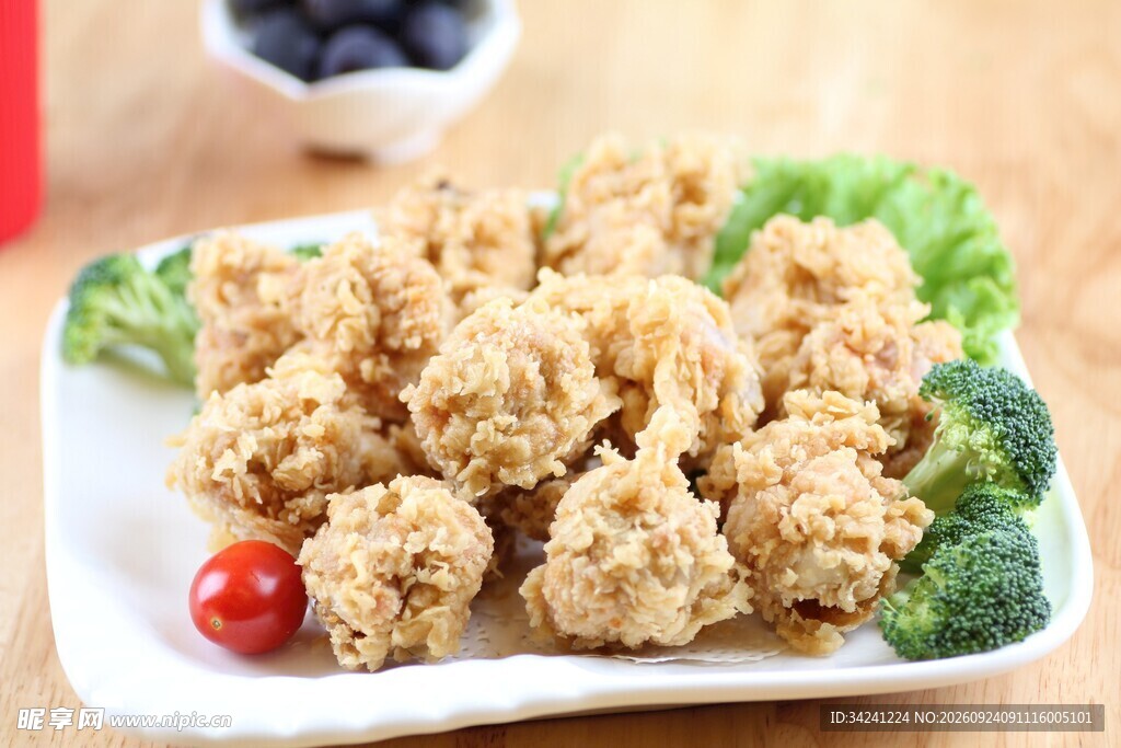 香酥脆皮炸鸡美食