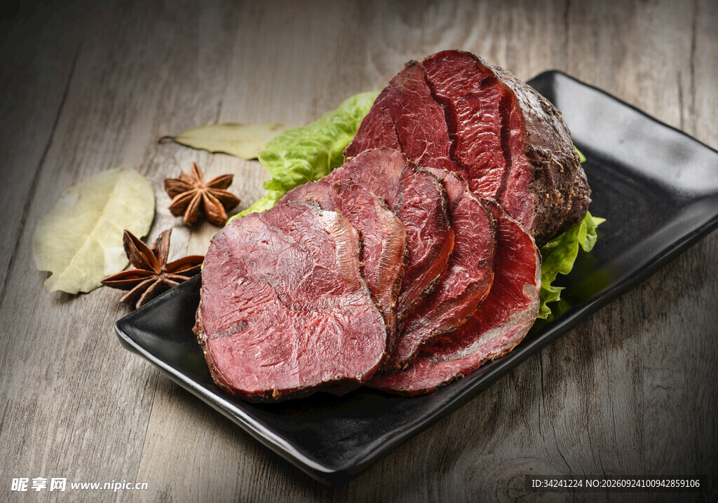 酱牛肉特色美食摆盘
