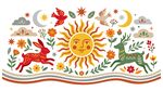 民俗插画素材