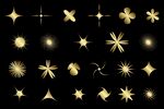 金色星花素材