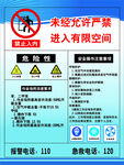 有限空间安全警示标牌