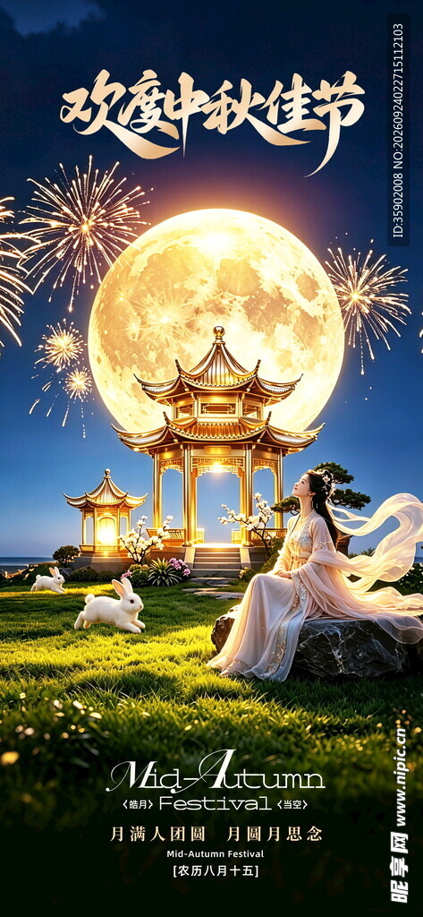 欢度中秋佳节海报