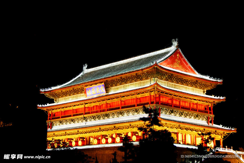 古城楼夜景