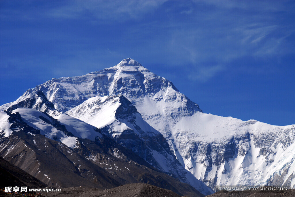 珠峰雪山壮丽风光