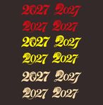 2027艺术字合集