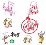 康师傅卡通厨师图案合集