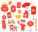 春节元素素材