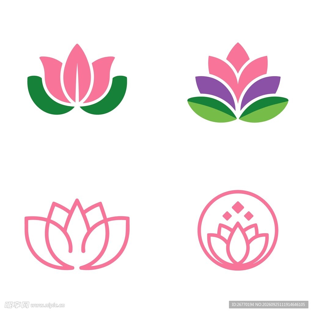 荷花标志合集
