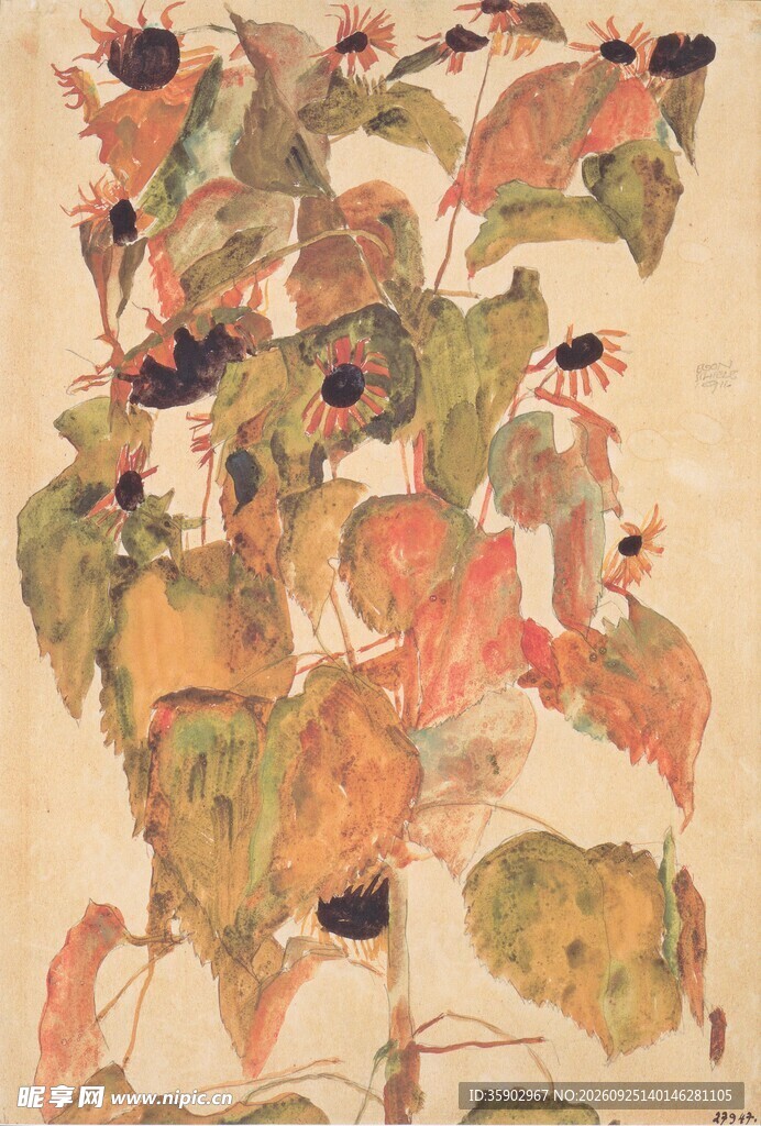 写意花果国画