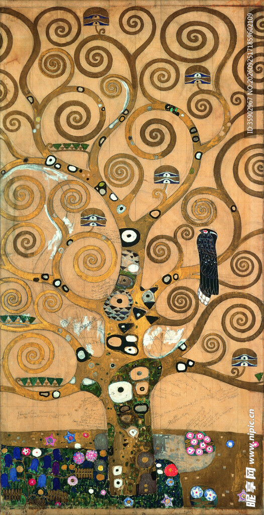克里姆特生命之树名画