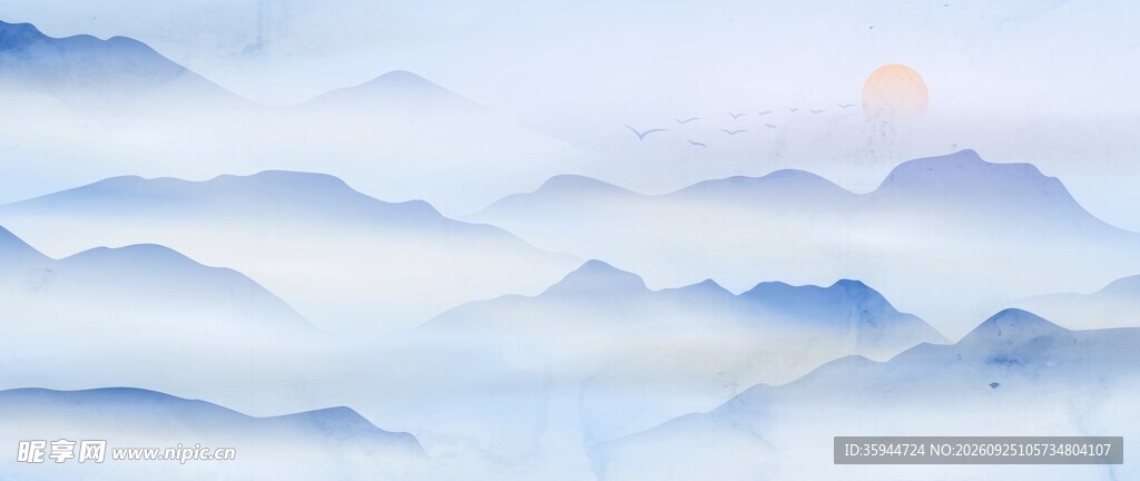 水墨山水背景