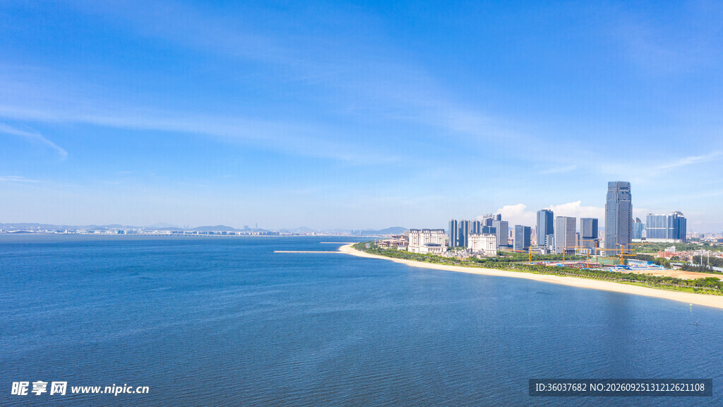 滨海城市海岸风光